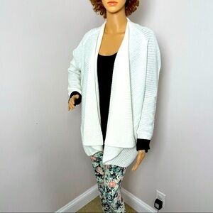 Jack by BB Dakota White Waterfall Cardigan Sweater – Size Small NWT